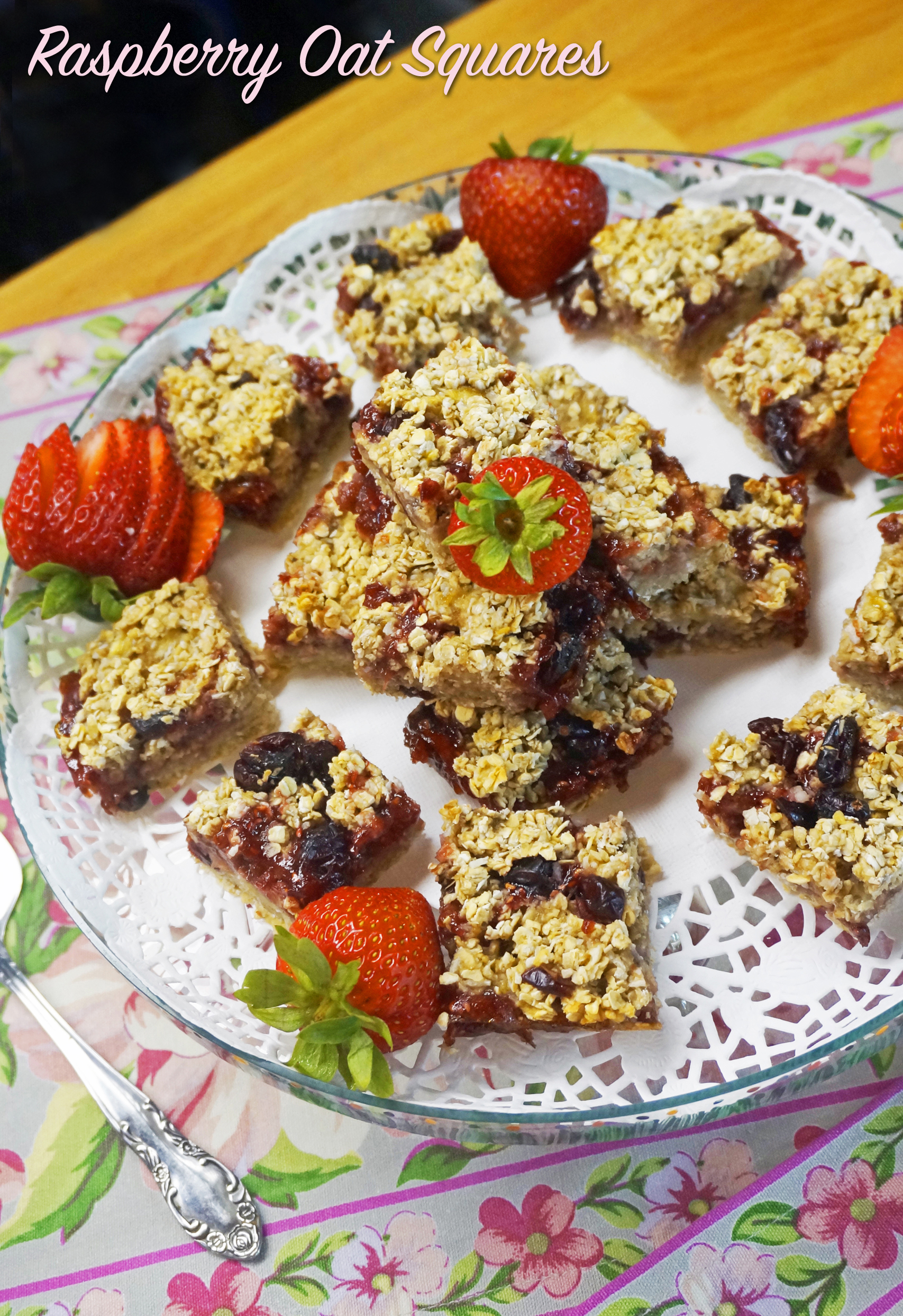 Raspberry Oat Squares from Season Eight! - Jazzy Vegetarian - Vegan and ...