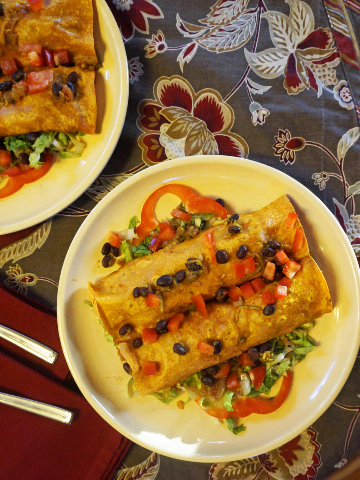 Zesty Zucchini Black Bean Burritos Jazzy Vegetarian Vegan and