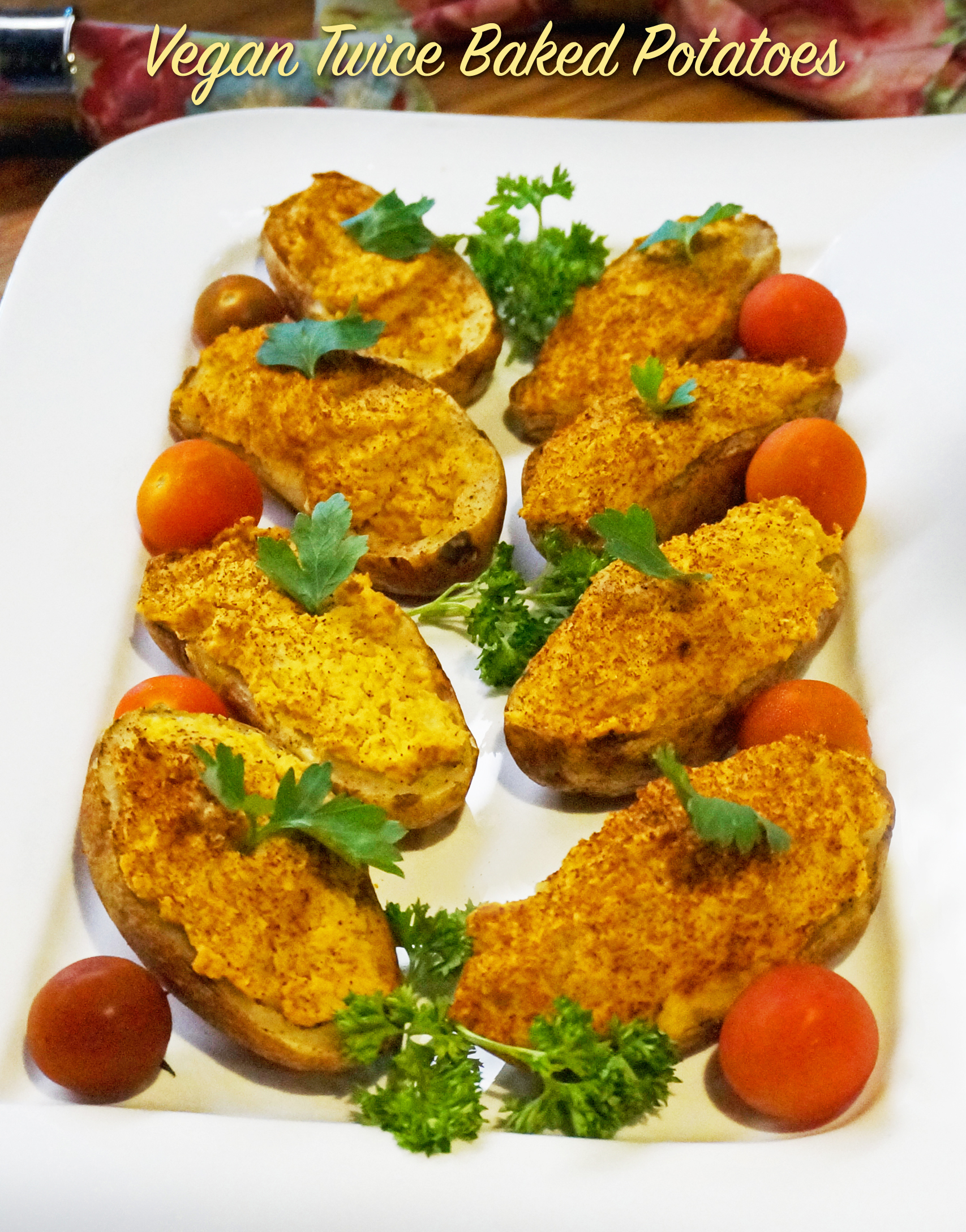 Recipe of the Week! Vegan Twice Baked Potatoes - Jazzy Vegetarian