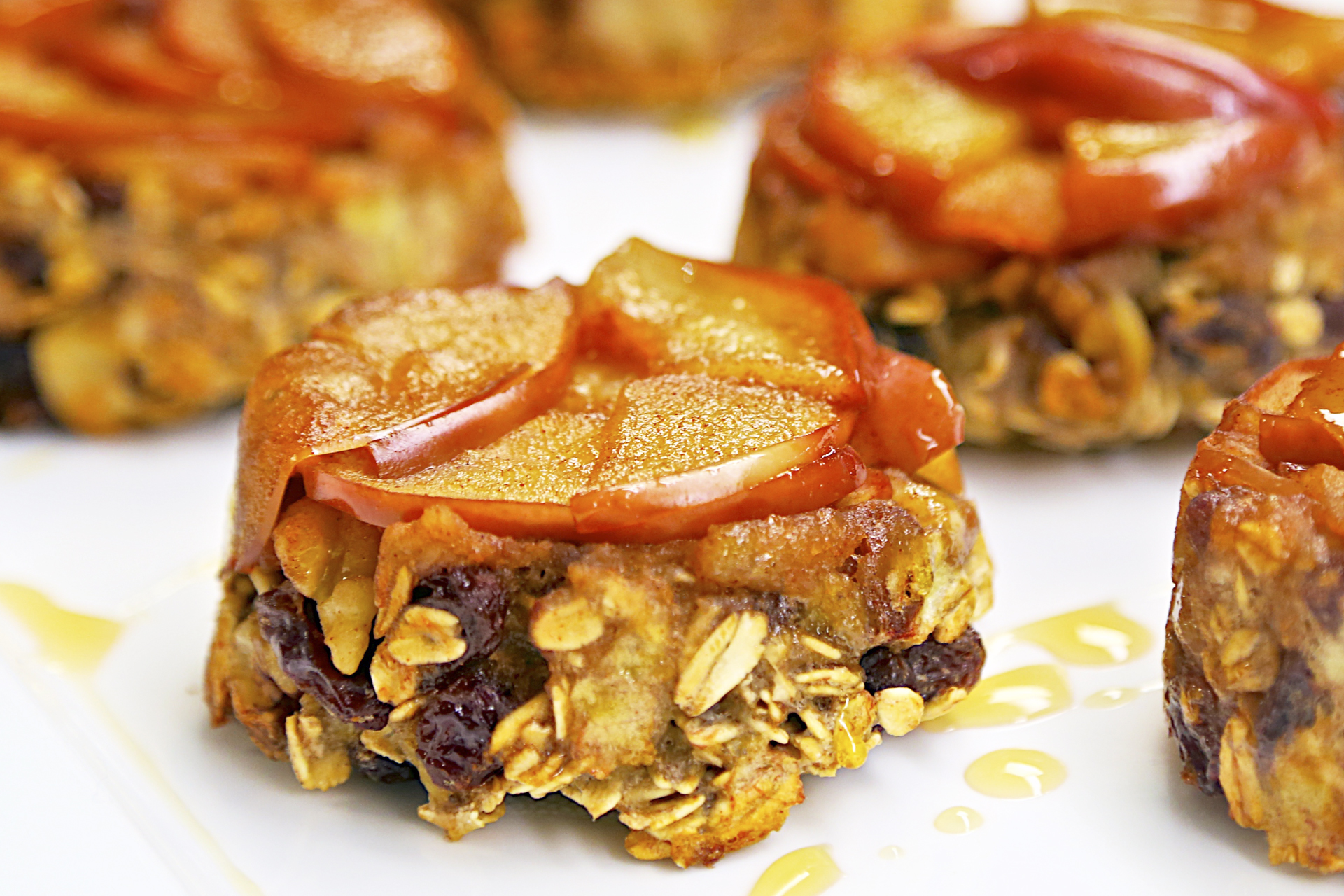UpsideDown Apple ’n Oat MiniCakes Jazzy Vegetarian Vegan and