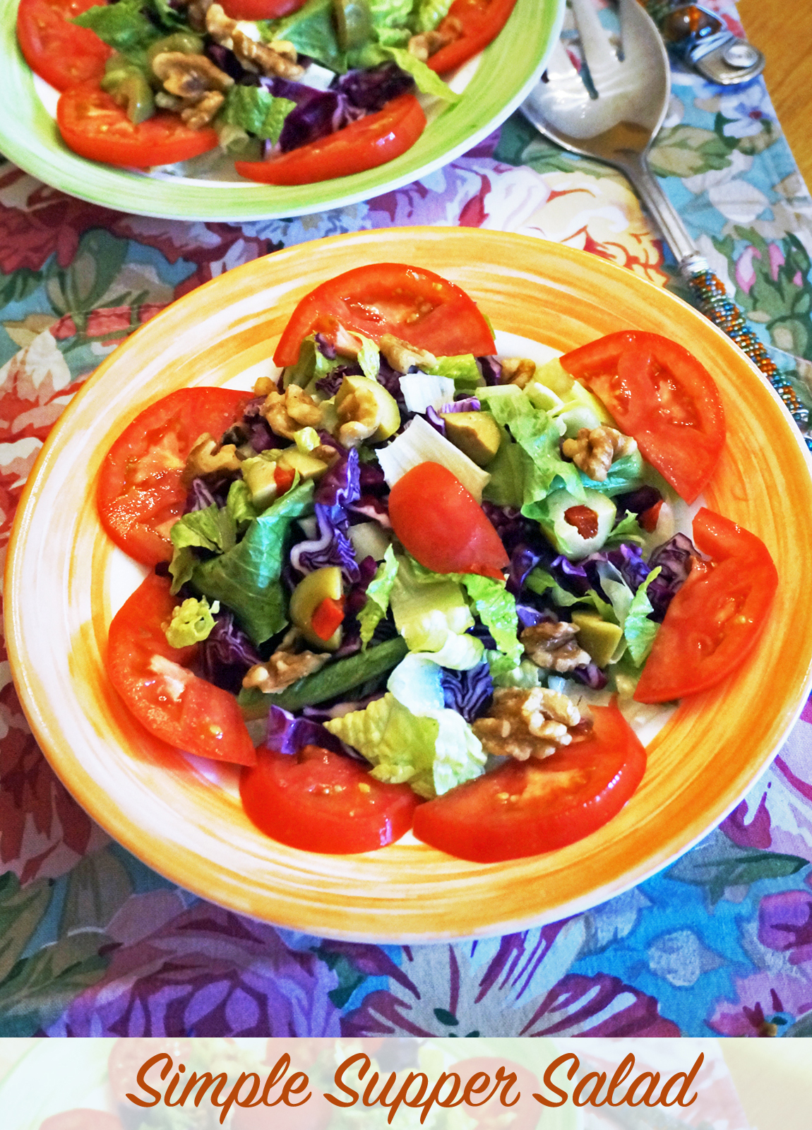 Simple Supper Salad - Jazzy Vegetarian - Vegan and Delicious!