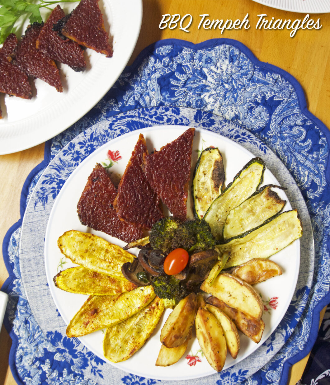 BBQ Tempeh Triangles - Jazzy Vegetarian - Vegan and Delicious!