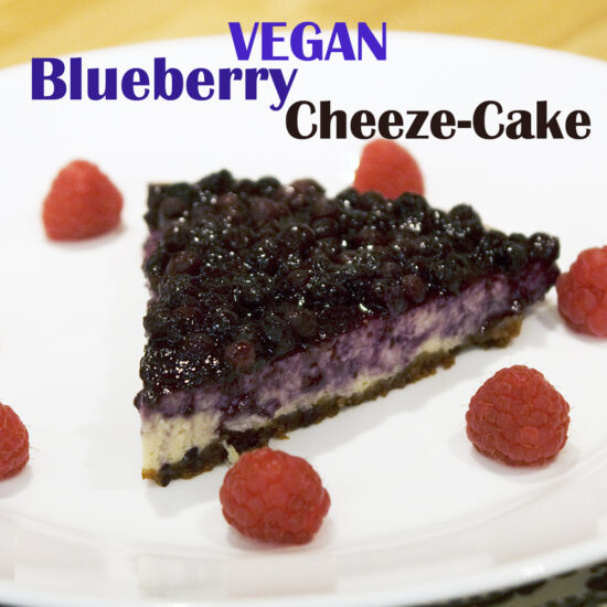 Blueberry Cheeze-Cake - Jazzy Vegetarian - Vegan and Delicious!
