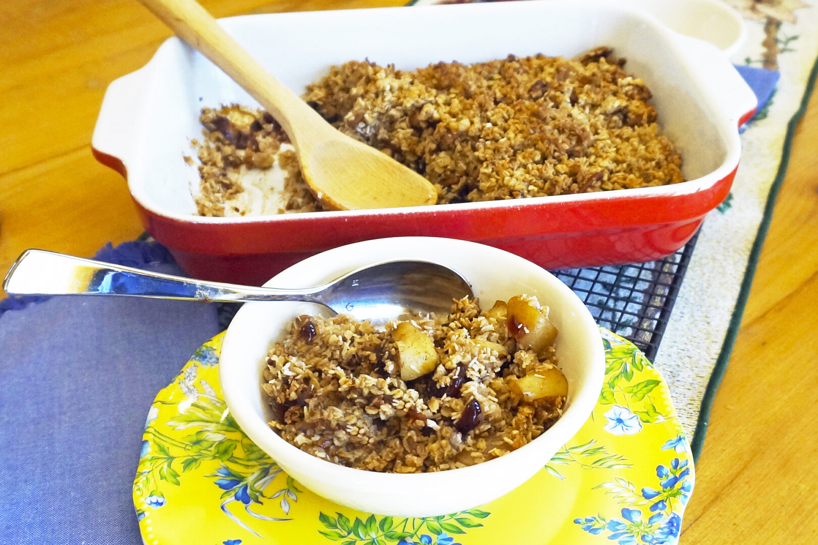 October Crisp Autumn Apple Crisp - Jazzy Vegetarian - Vegan and Delicious!