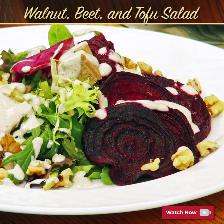 Walnut, Beet, and Tofu Salad with Walnut Dressing Jazzy Vegetarian
