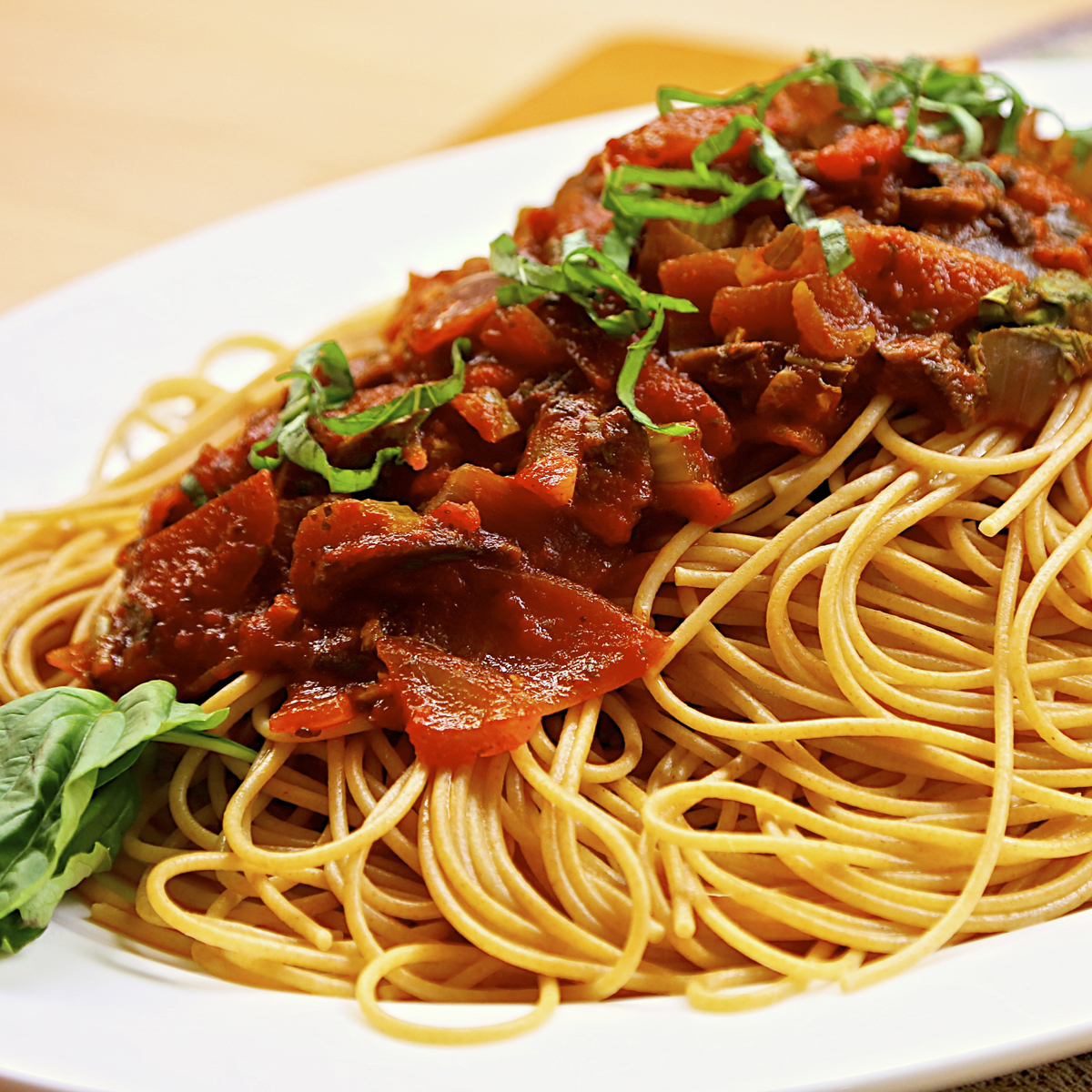 Laura’s Spaghetti - Jazzy Vegetarian - Vegan and Delicious!